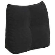 Cuscino per Schiena | Cuscino dorsale Nero 45 x 24 x 50 cm Velluto
