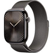 Apple Watch Series 10 GPS + Cellular - 46 mm - Cassa in titanio ardesia - Cinturino in maglia milanese ardesia - M/L