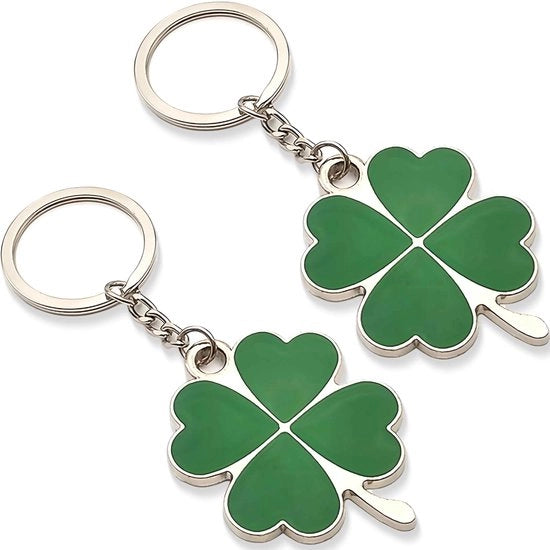 Set di Chiavi da Parete da 2 - Simbolo di Fortuna - Regalo per Madre - Accessorio per Chiavi/Zaini - Acciaio Inossidabile - Simbolo di Buona Fortuna