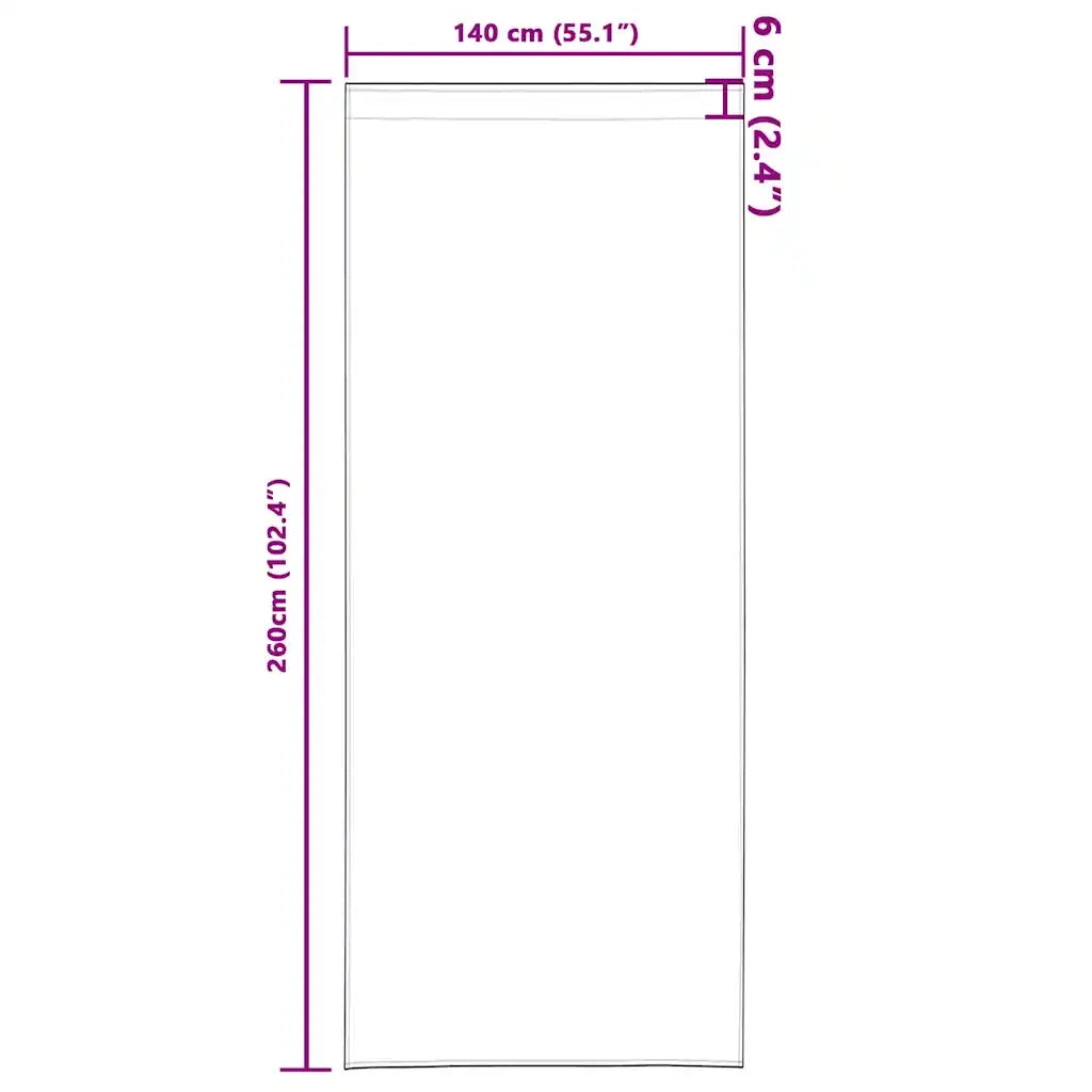 Tende Blackout con Anelli 2 pcs Antracite 260 x 140 cm 4107452