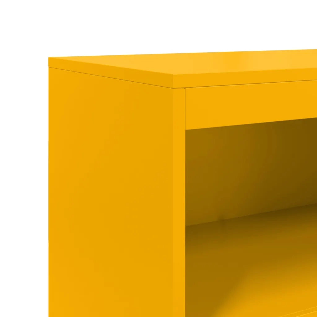Credenza Giallo Senape 68,5x38,5x123,5 cm in Acciaio 846503