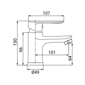 Miscelatore Lavabo Serie Remi Cromato