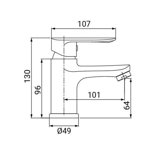 Miscelatore Lavabo Serie Remi Cromato