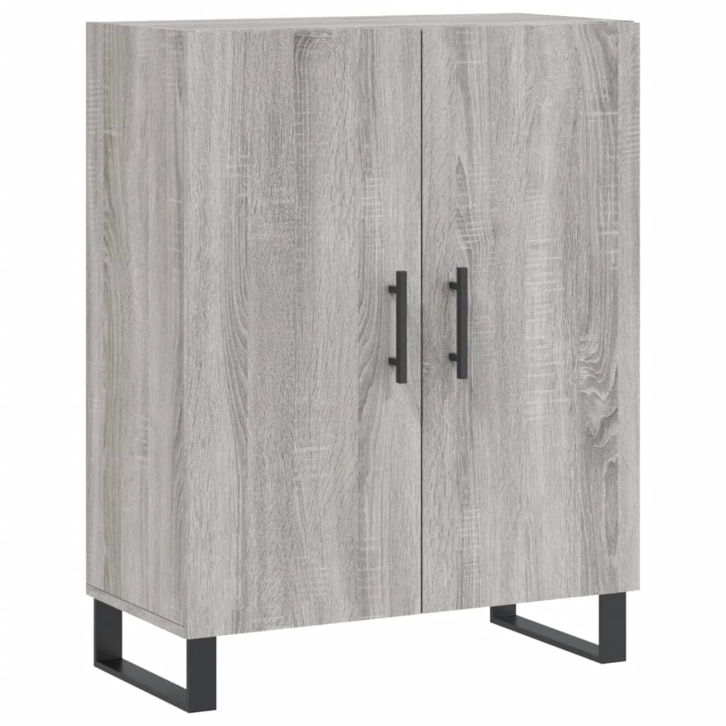 Buffet credenza cassettiera armadio mobile contenitore organizer cucina soggiorno Sonoma 69,5 x 34 x 90 cm legno ingegnerizzato grigio 02_0036466