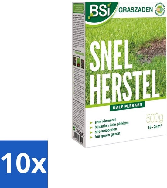 Ricrescita Rapida del Prato - Drenante e Resistente - 500 g - Confezione in Bulk - 10 pezzi