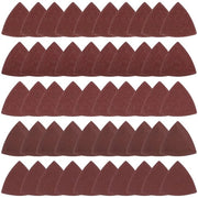 Set di carta abrasiva 50 pezzi - carta abrasiva a triangolo 40-180 - carta abrasiva 125mm - ossido di alluminio - per legno/metallo - adatto per lucidare - set di lastre abrasive