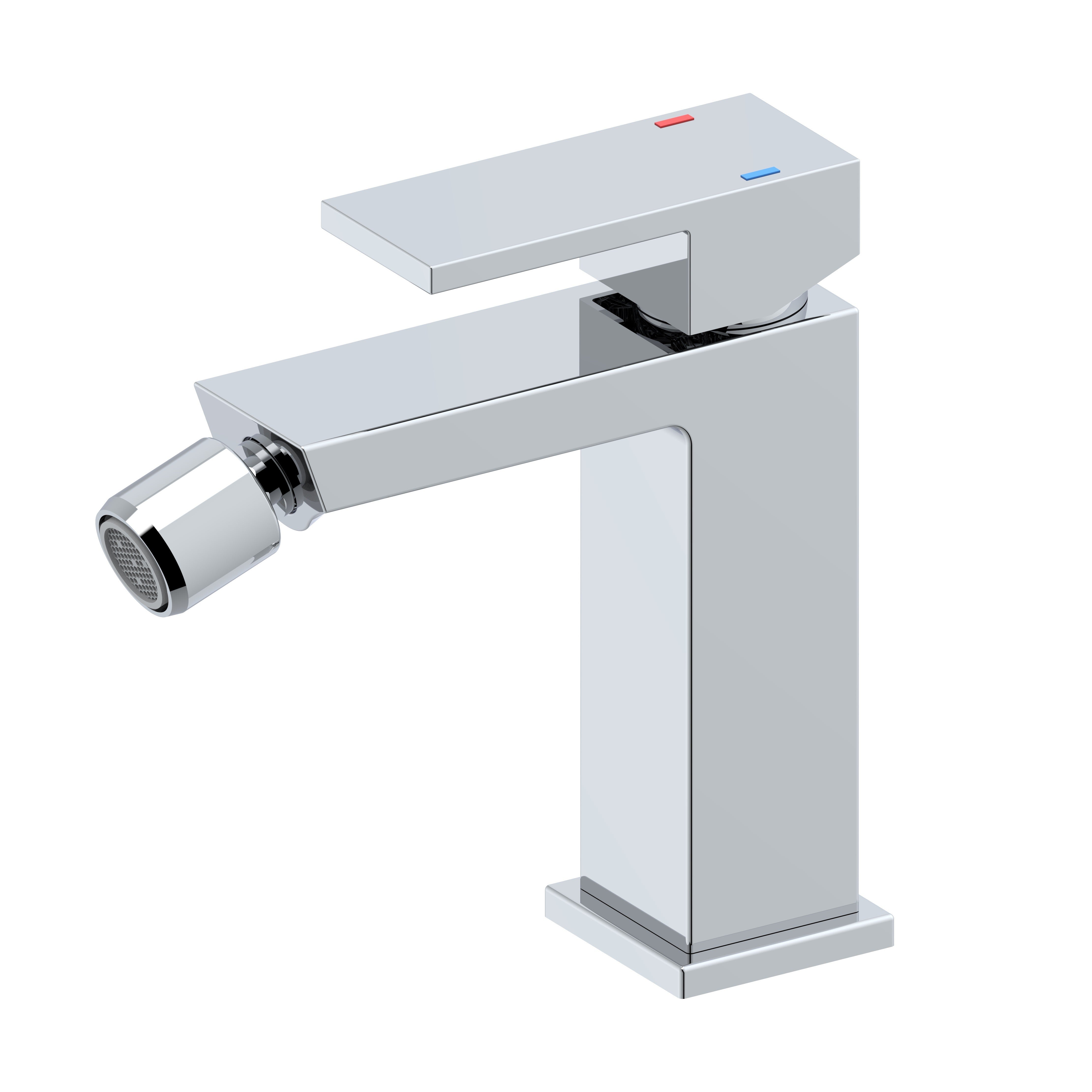 Miscelatore Bidet Serie Rubik Cromato