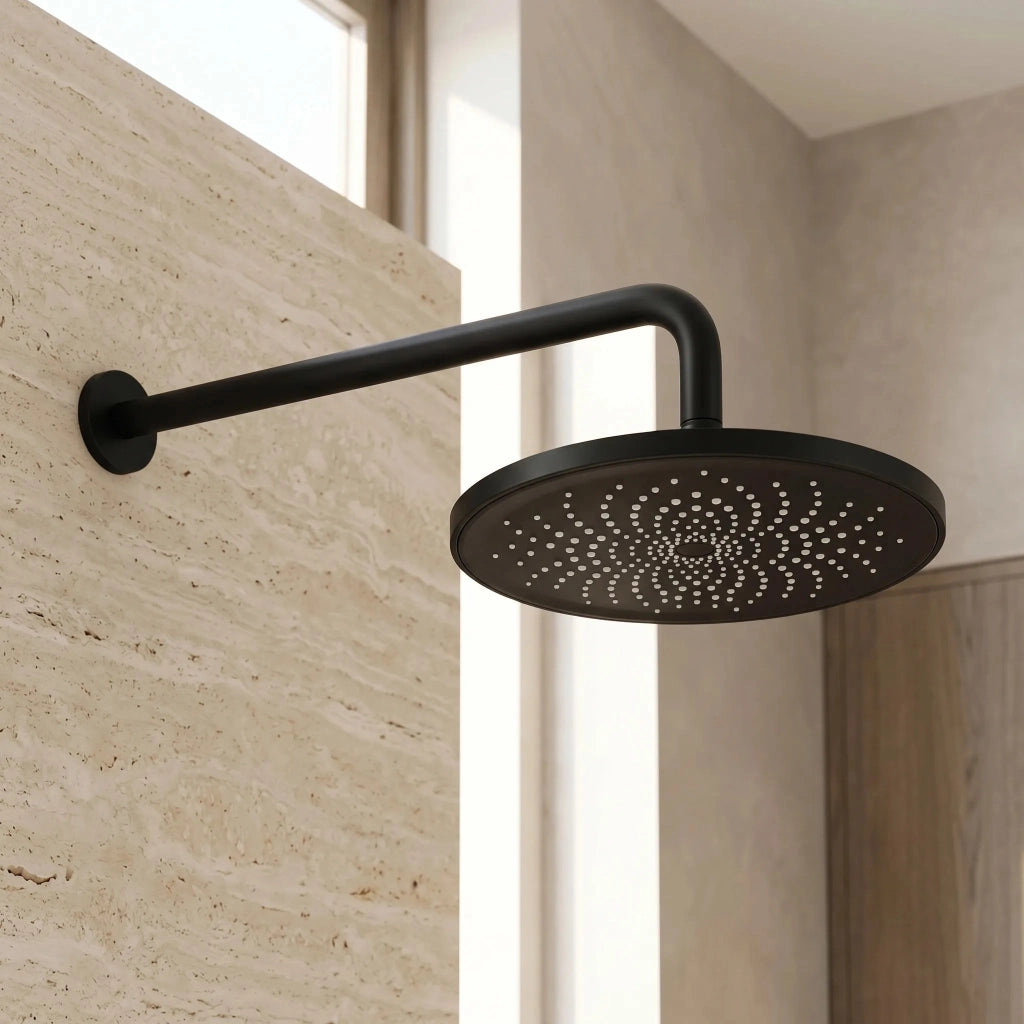 Braccio Doccia Rotondo Rea Js-9021b 40cm Black