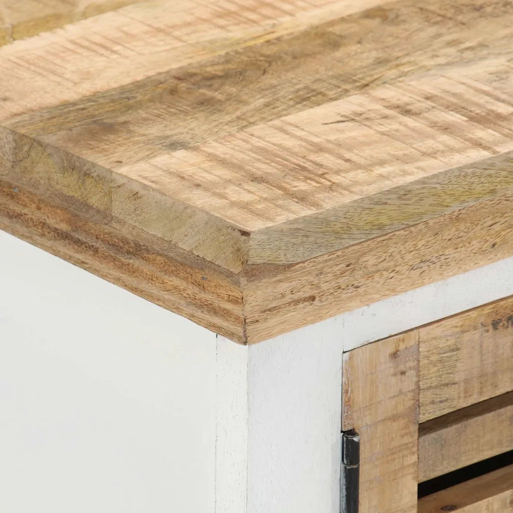 Mobile Porta TV-Credenza TV 110x30x40 cm in Legno Massello di Mango