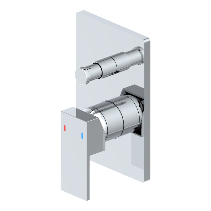 Miscelatore Incasso Doccia con Deviatore Serie Rubik Cromato