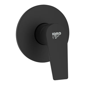 Miscelatore Incasso Doccia Serie Milton Nero Opaco