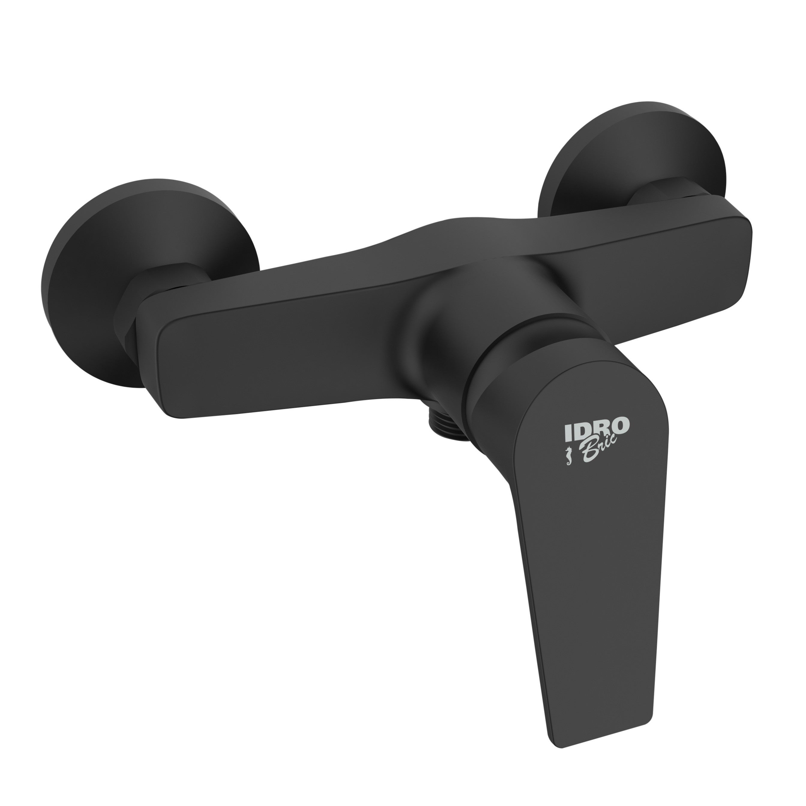 Miscelatore Esterno Doccia Serie Milton Nero Opaco