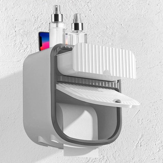 Supporto per carta igienica con caricatore - Sostegno per wc - Materiale plastico - Imbottito acqua - Sostenibile - Progettazione compatta - Supporto per carta igienica wc