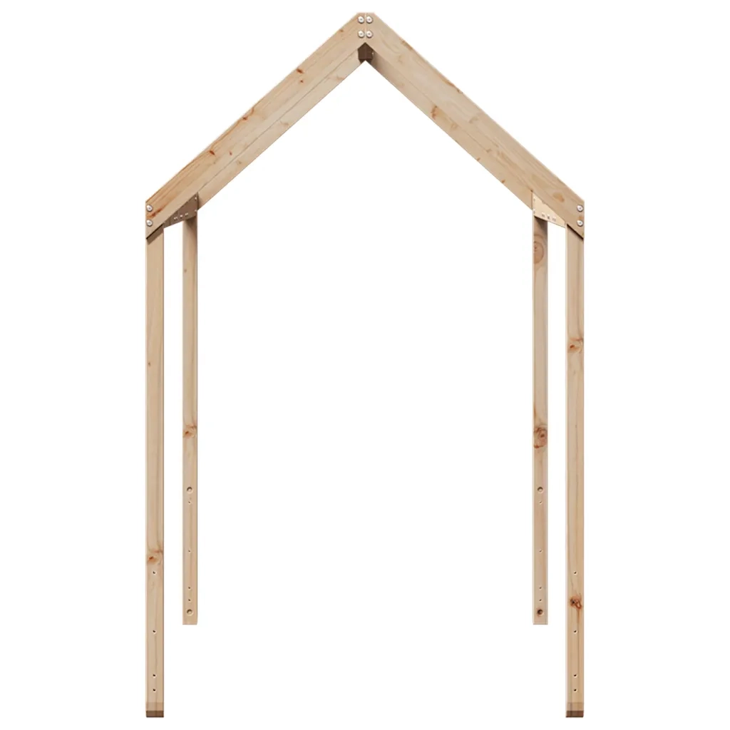 Tetto per Letto Bambini 217x95,5x159 cm Legno Massello di Pino