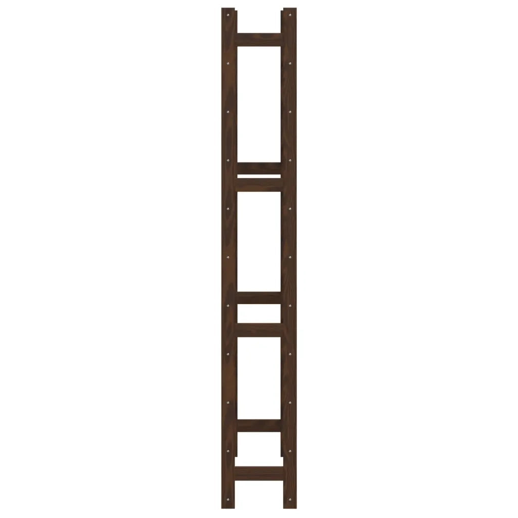 Portabottiglie per 77 Bottiglie Marrone Legno Massello di Pino