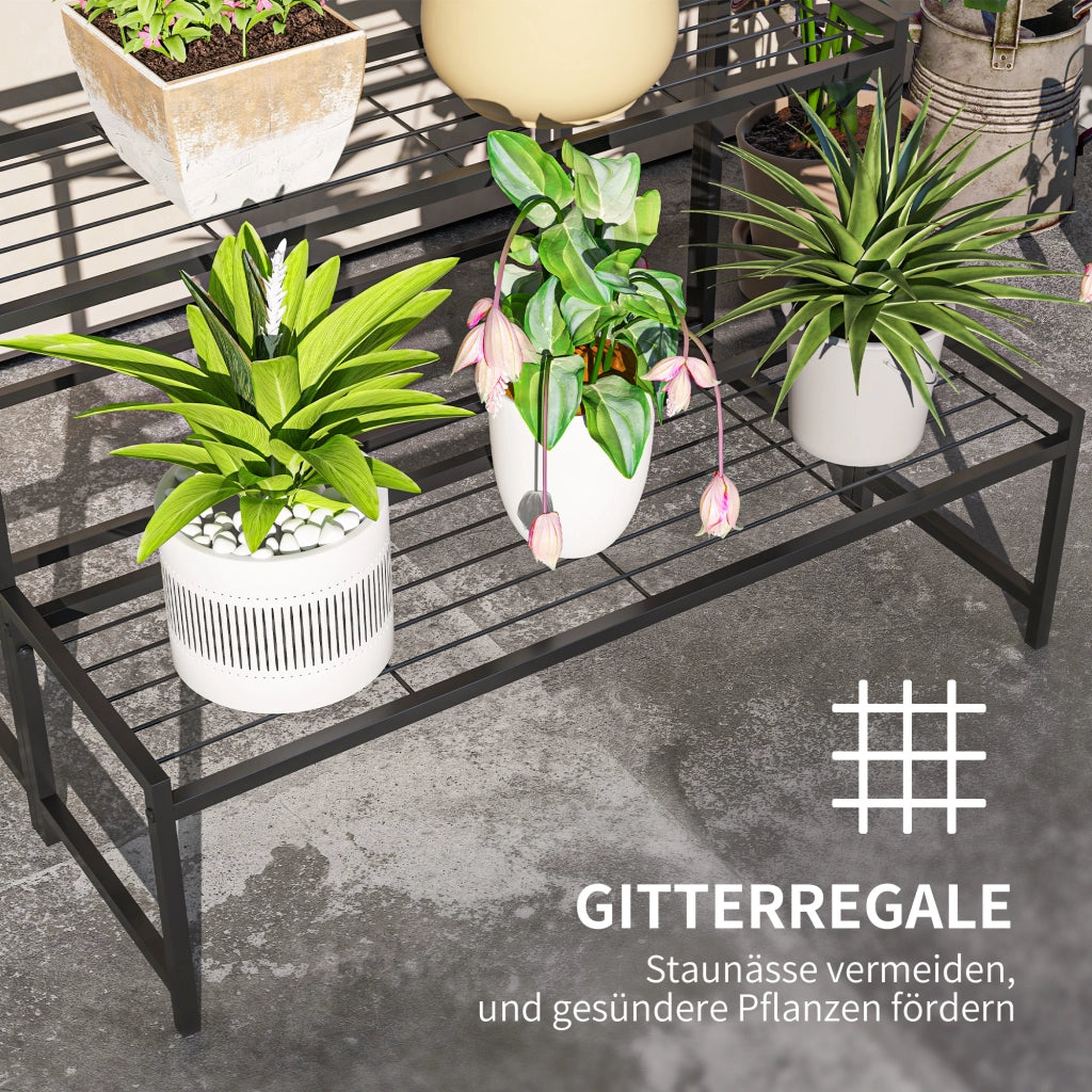 Portavasi a 3 livelli ¨C Minimal ¨C metallo nero