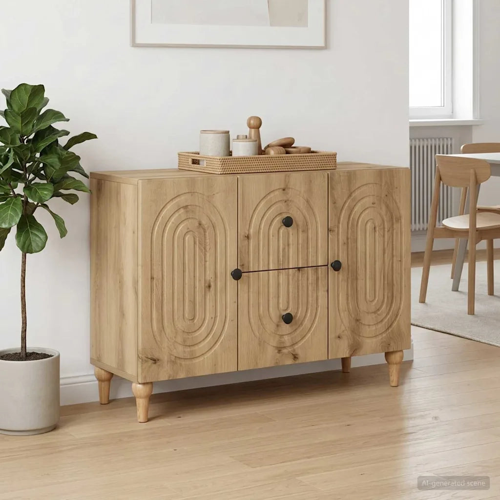 Mobile TV con cassetto Rovere Artigianale 89 x 34,5 x 60 cm 894204