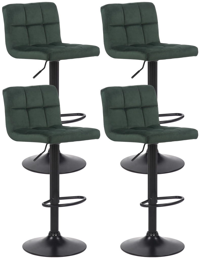 4er Set Barhocker Feni Samt