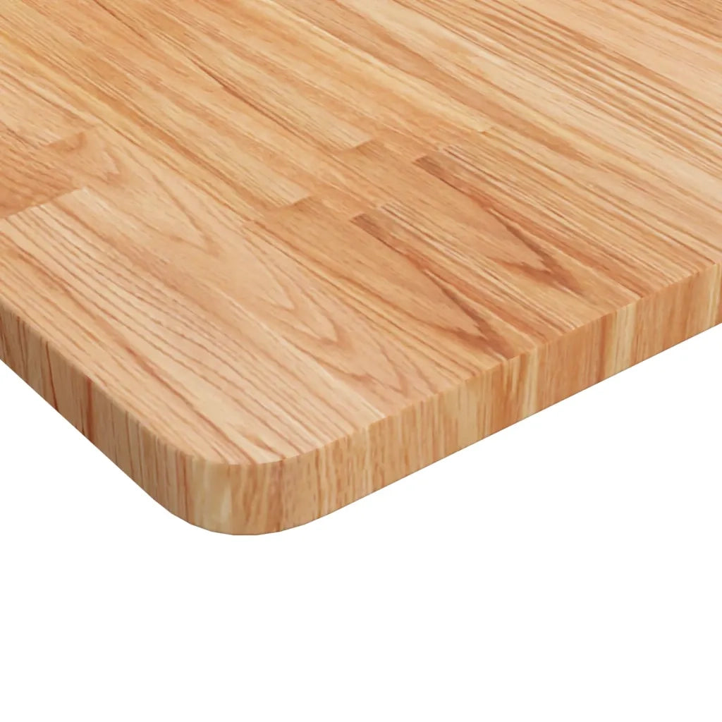 Piano Tavolo | Superficie Tavolo | Piano Scrivania Quadrato Marrone Chiaro 70x70x2,5 Rovere Trattato