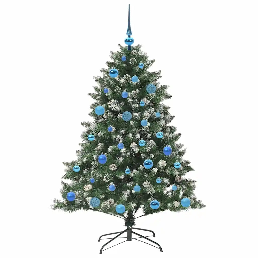Albero di Natale artificiale con 150 LED Verde 150 cm 3395228