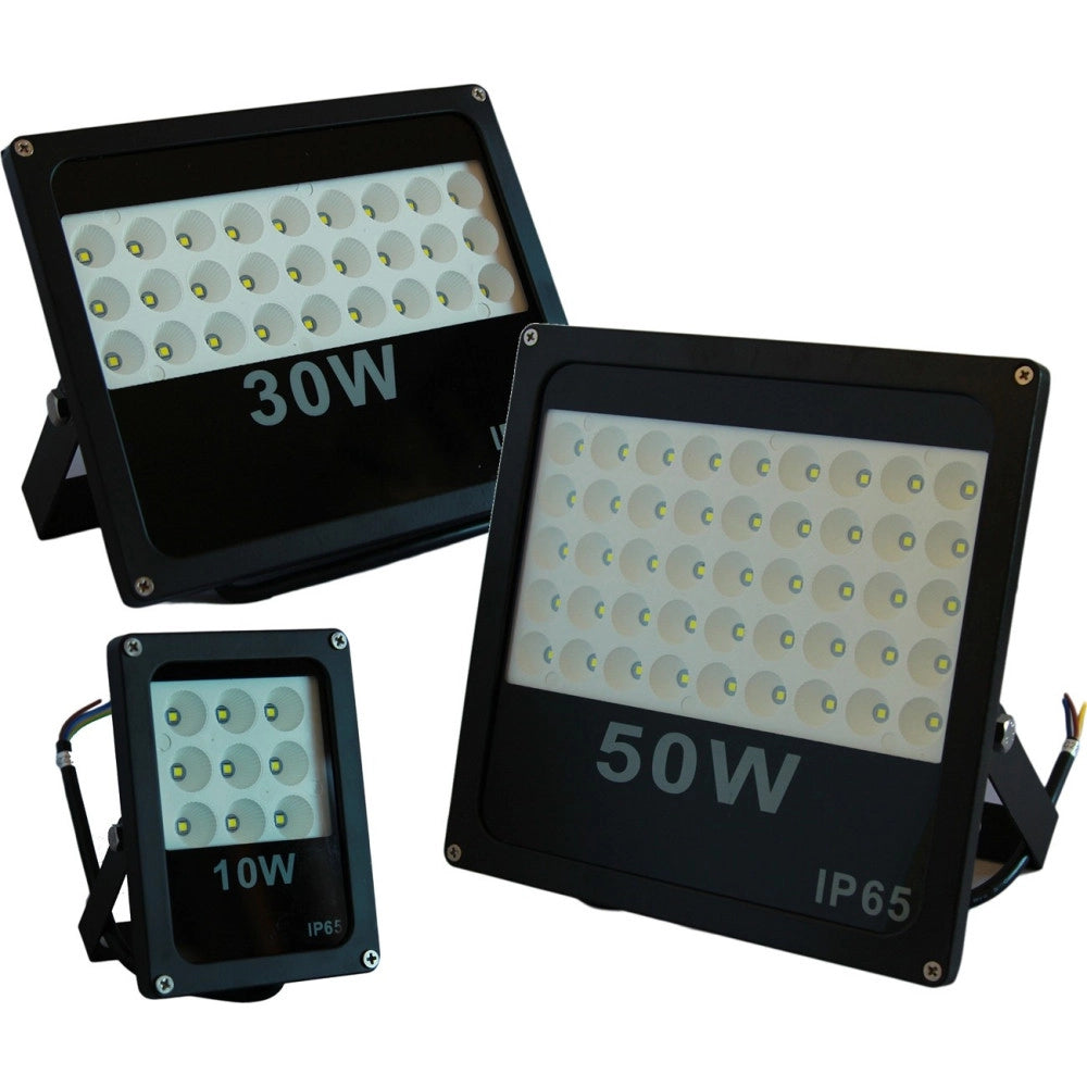 Trade Shop - Faro Proiettore Led Per Esterno A Aperto 10 30 50w Slim Spot Luce A Led Smd Ip65 -