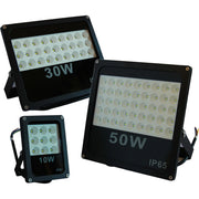 Trade Shop - Faro Proiettore Led Per Esterno A Aperto 10 30 50w Slim Spot Luce A Led Smd Ip65 -