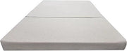 Matrimoniale schiuma per campeggio con coperchio 120 x 200 x 10 cm - Beige chiaro