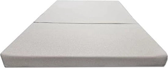 Matrimoniale schiuma per campeggio con coperchio 120 x 200 x 10 cm - Beige chiaro