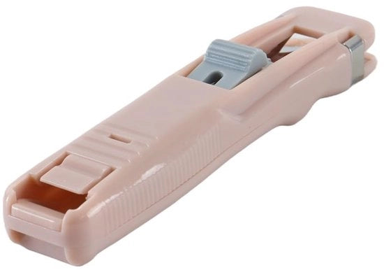 Dispensatore di nastri 2 pezzi - Dispensatore riciclabile - Chiusura rapida - Viti in acciaio inossidabile - 115 x 23 mm - Facile da utilizzare - Dispensatore di clip di metallo