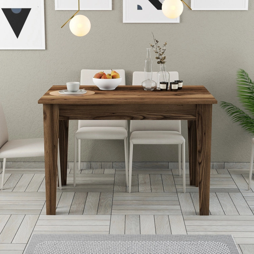 Fosciana, Tavolo Fisso 6 Posti, 110x72x75h cm Marrone Noce