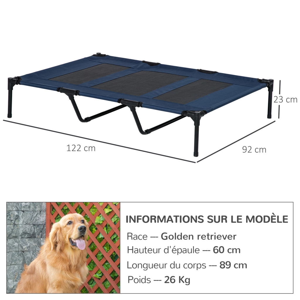 Letto per Animali 122x92x23 cm ¨C Minimal ¨C Blu Scuro