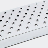 Set di 2 rampe di carico binario di collisione in acciaio zincato 160 x 22,5 cm fino a 400 kg grigio 3416052