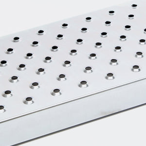 Set di 2 rampe di carico binario di collisione in acciaio zincato 160 x 22,5 cm fino a 400 kg grigio 3416052