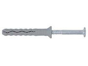 TASSELLO PREMONTATO IN NYLON BORDO SVASATO CON VITE ZINCATA BIANCA TSS- - ø mm.5x30 vite ø mm.3,4x35 spess.fissaggio mm.5 - 300 pezzi FRIULSIDER