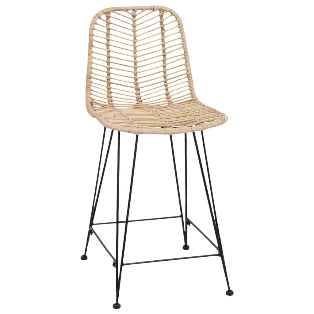 Sedia da Bar 2 pcs Naturale 44,5 x 54,5 x 97,5 cm 42011546