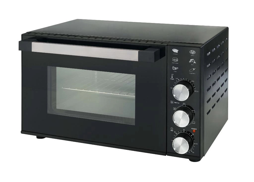 Forno Elettrico Ventilato con Timer Nero 35 Litri 1800 Watt