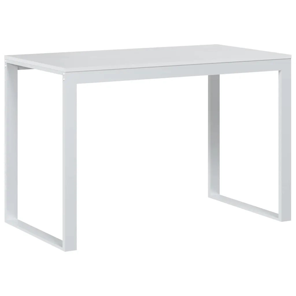 Scrivania per Computer-Scrivanie per ufficio e studio-Scrittoio Bianca 110x60x73 cm in Legno Multistrato