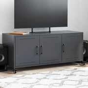 Mobile TV Antracite 100,5x39x43,5 cm Acciaio