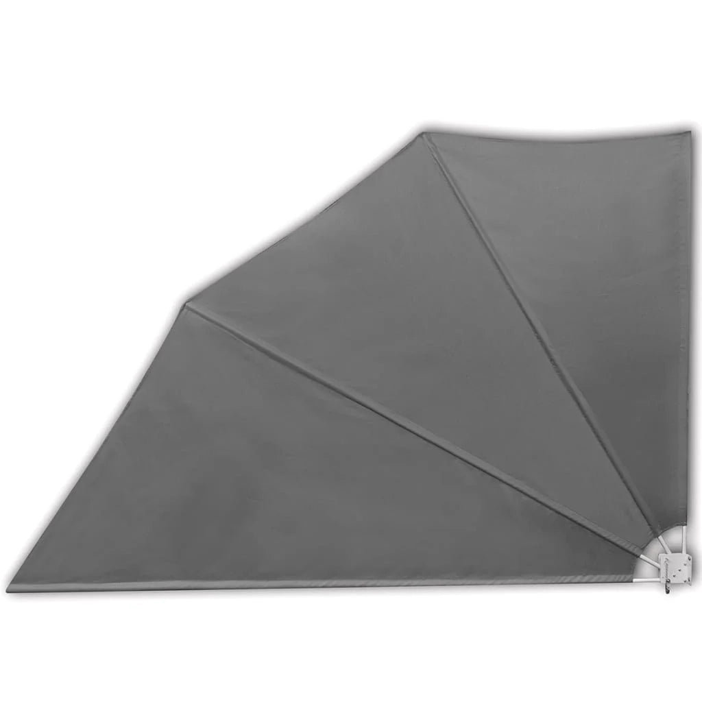 Tenda da sole laterale retrattile/schermo privacy per patio giardino terrazza balcone 160 x 240 cm grigio 02_0007059