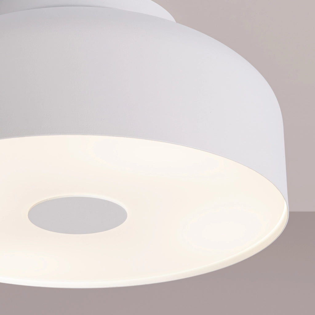 Plafoniera soffitto moderna bianca Ø30cm 4xE27 TEKNAR