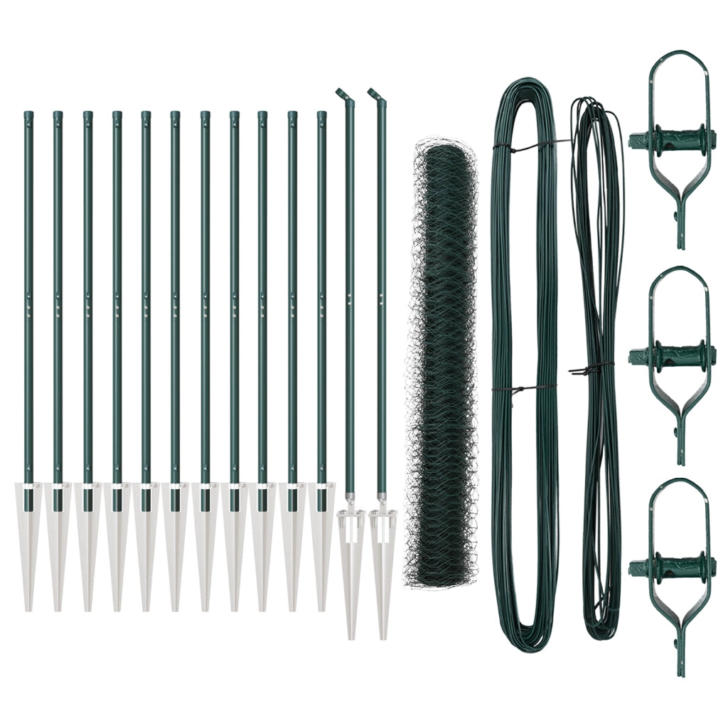 Set di recinzione Set di 2 Verde Foresta