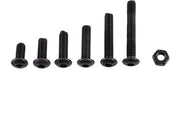 Kit di viti M3 - 250 pezzi Assortimento - Acciaio zincato - a 6 facce e piatto - Ideale per uso domestico - Incluso set di viti