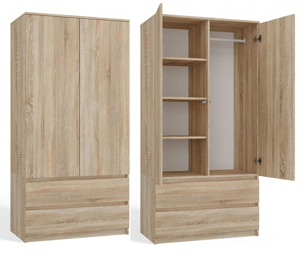 Armadio MALWA SS-90 rovere sonoma guardaroba