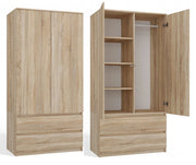 Armadio MALWA SS-90 rovere sonoma guardaroba