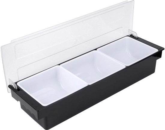Scatola di conservazione multifunzionale con coperchio - Materiale food-safe in plastica - Coperchio trasparente - Maniglie ergonomiche - Facile da pulire - Scatola di conservazione
