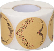 Etichette Sticker 500 pezzi - Carta Cartapecora Autoadesiva - Etichette Ronde Blanco - Etichette Decorative - Per Artigianato - Alta Qualità