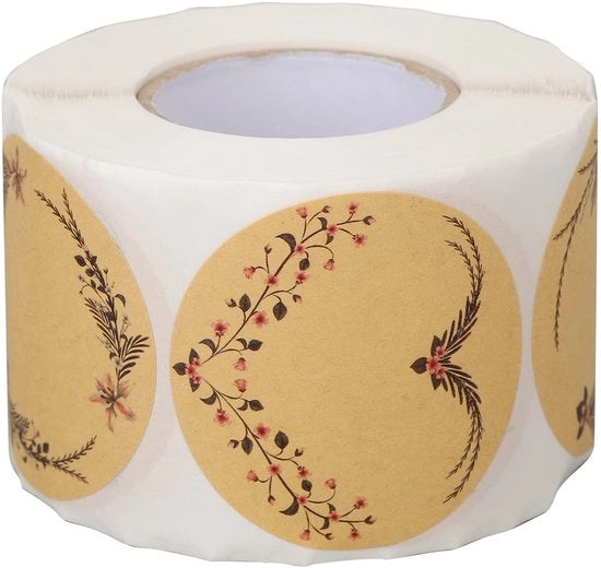 Etichette Sticker 500 pezzi - Carta Cartapecora Autoadesiva - Etichette Ronde Blanco - Etichette Decorative - Per Artigianato - Alta Qualità