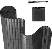 Schermo per balcone in antracite - 400 x 80 CM - Kit di copertura per balcone, recinzione per balcone - Alta privacy
