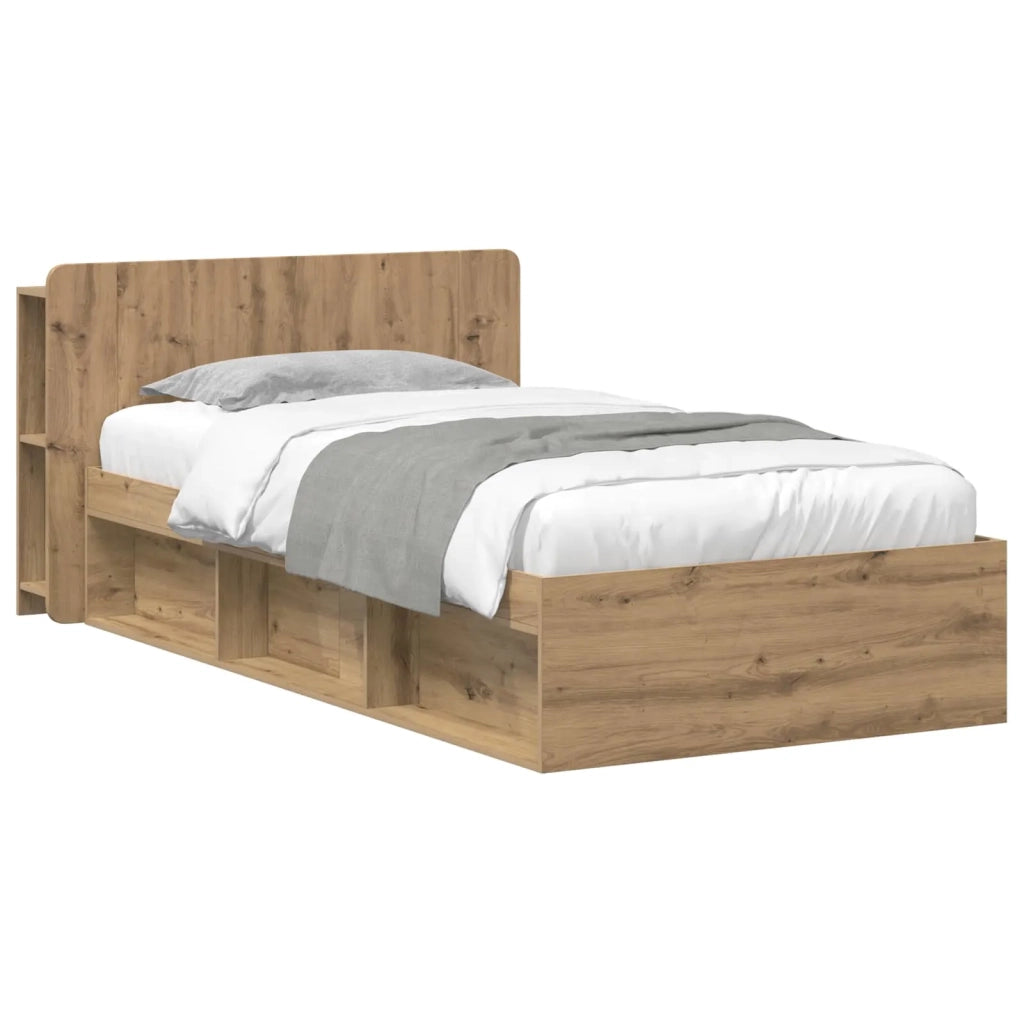 Telaio del letto con storage Rovere Artigianale 100 x 200 cm 3433335