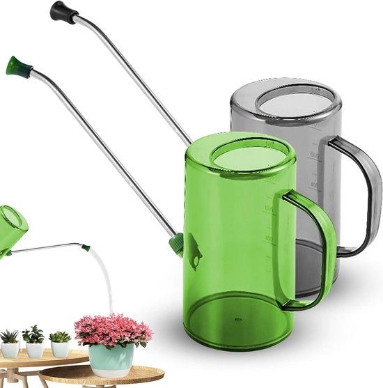 Set di irrigazione per piante da interni e esterni in acciaio inossidabile da 2 litri - 1 litro